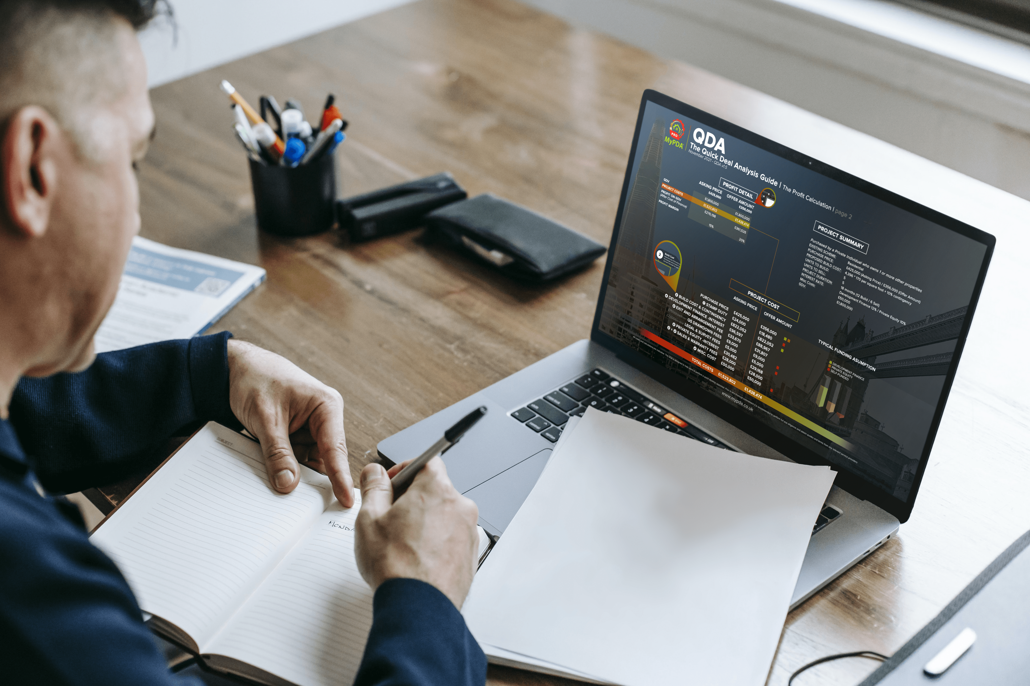 image of QDA being worked on